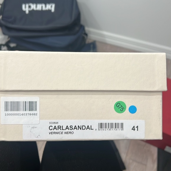 ALEXANDER VAUTHIER CARLA SANDAL VERNICE NERO - Picture 7 of 7